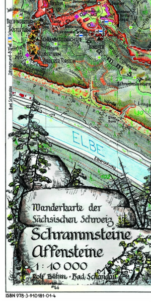 Schrammsteine Affensteine 1:10.000