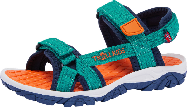 Kids Oslofjord Sandal Lake Blue/Bright Orange
