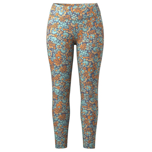 Classic Thermal Base Layer Bottom Women - Pacific Blue Floral