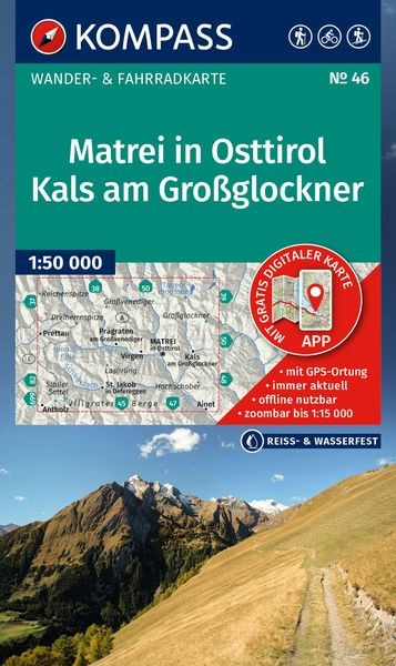 Wanderkarte Matrei in Osttirol, Kals am Großglockner