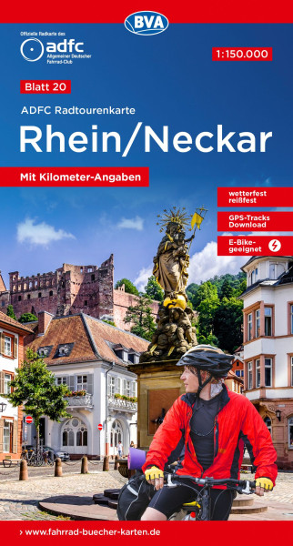Rhein / Neckar Fahrradkarte