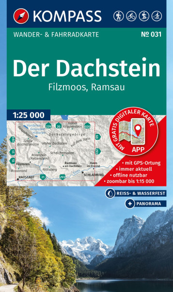 Wanderkarte Dachstein, Ramsau