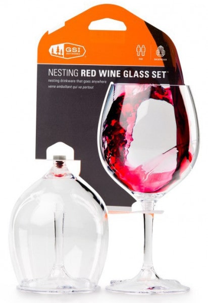 Nesting Red Wine Glass Set