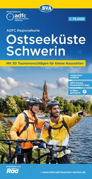 Ostseeküste Schwerin Fahrradkarte