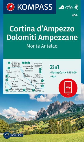 Wanderkarte Cortina d'Ampezzo