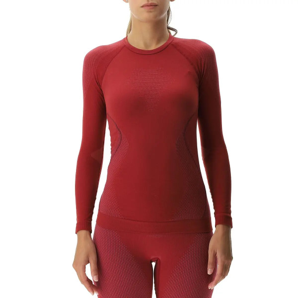 Evolutyon Woman LS Crew - Red