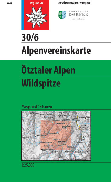AV-Karte 30/6 - Ötztaler Alpen, Wildspitze