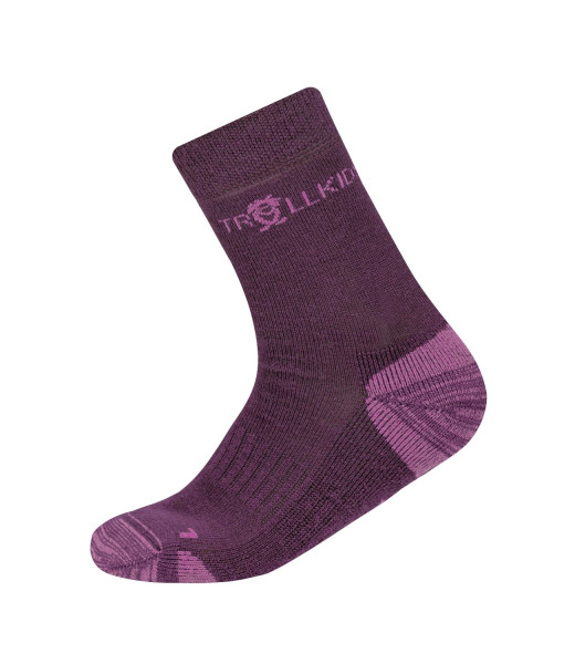 Kids Preikestolen Hikingsocks-Plum