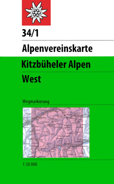 AV-Karte 34/1 Kitzbühler Alpen, West