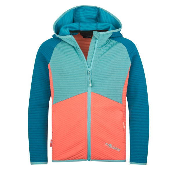 Girls Sogndal Jacket - Peach/Blue/Haze