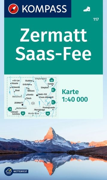 Wanderkarte Zermatt, Saas-Fee