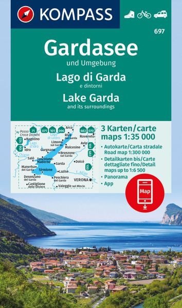 Wanderkarte Gardasee und Umgebung