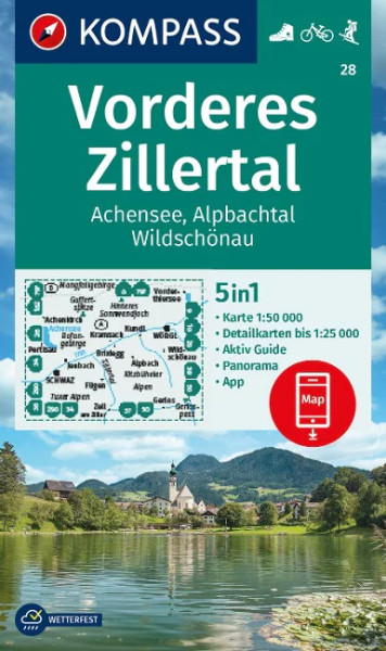 Wanderkarte Vorderes Zillertal